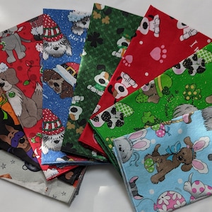 Holiday Dog Themed - Dinner Napkins Set of 2