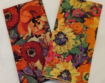 Floral Print Cotton Napkins - Dinner Napkins Set of 2 or 4