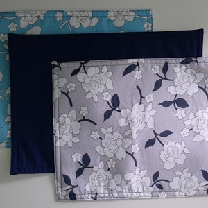 Reversible Rectangular Placemats - floral