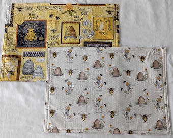 Reversible Rectangular Placemats - Bees