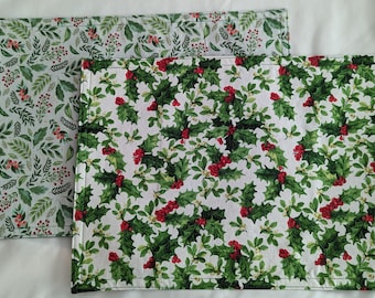 Christmas Greenery Rectangular Placemat Sets