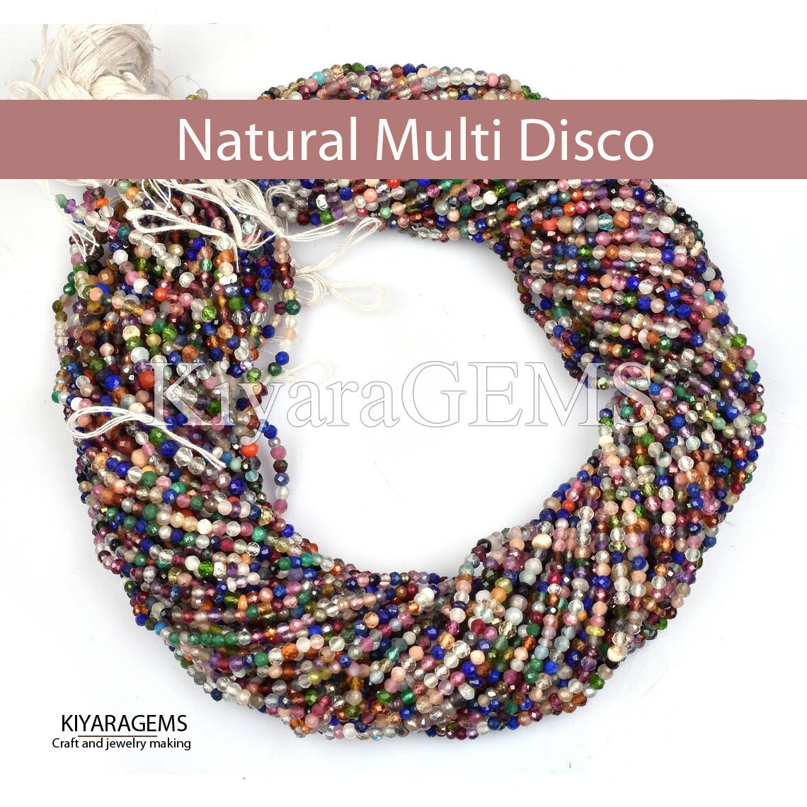 Natural Multi Disco Beads Top Stones Faceted Beads Faceted Etsy