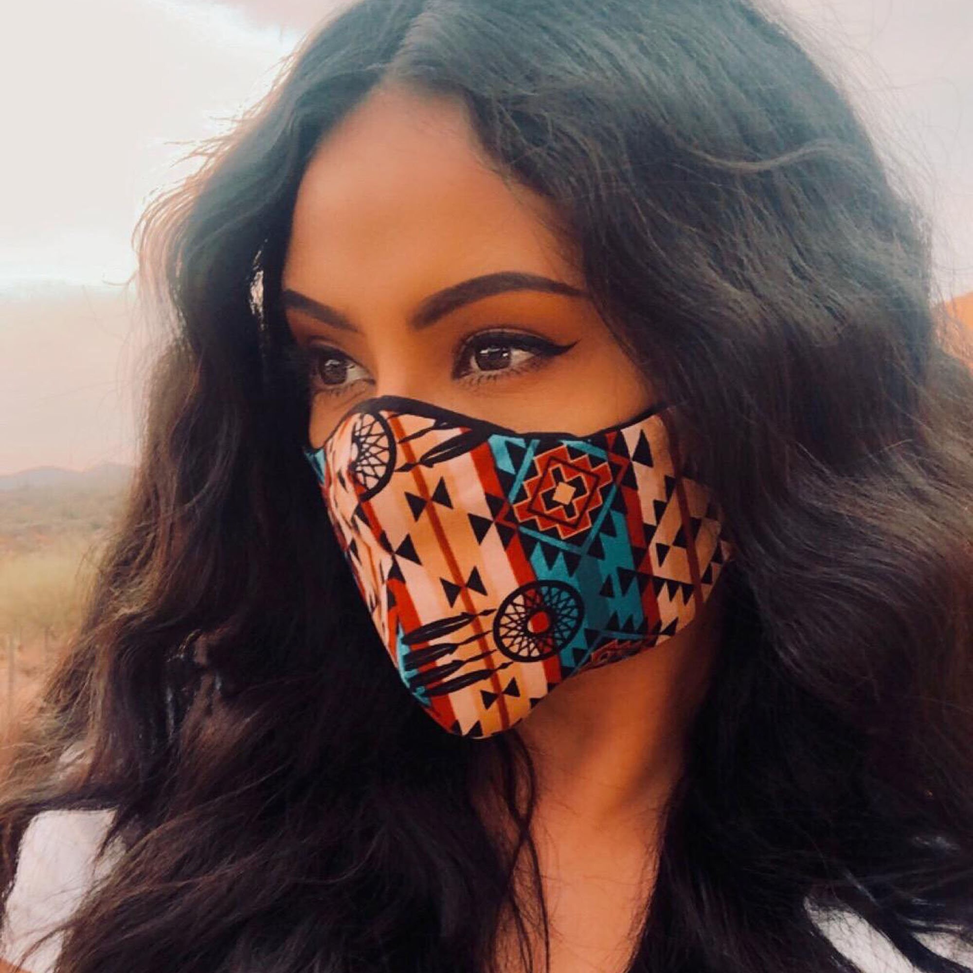 Mask: Native American Design With Dream Catcher