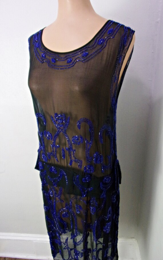 Antique 1920s Dress, 1920s Flapper Dress, 1920s B… - image 3