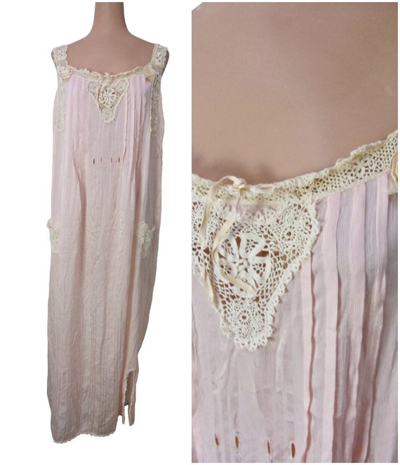 1920s Silk Nightgown 20s Nightgown Silk Vintage … Gem