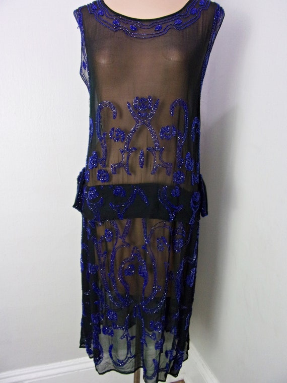Antique 1920s Dress, 1920s Flapper Dress, 1920s B… - image 5