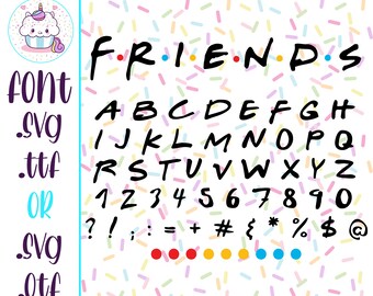 Download Friends Font Svg Etsy