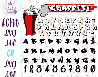 Graffiti Font Etsy