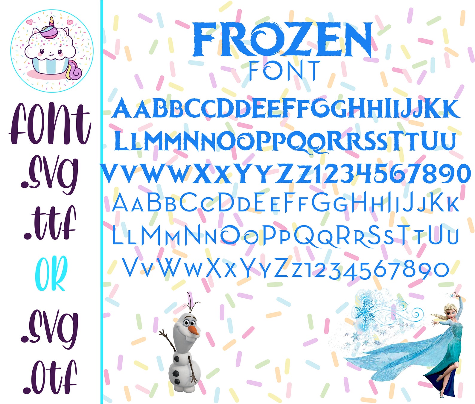 FROZEN FONT SVG alphabet for Cricut Silhouette Instant Etsy