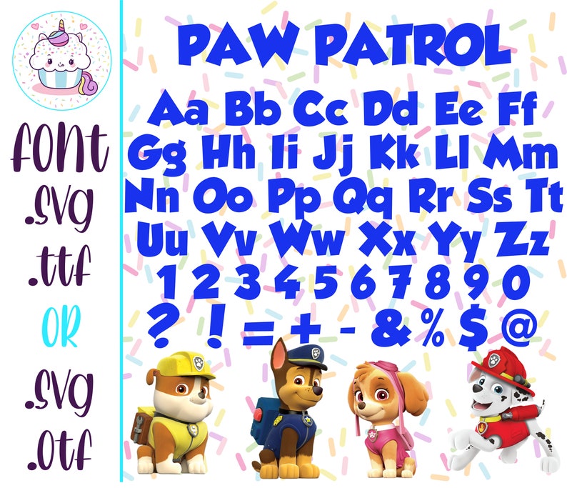 Free Free Paw Patrol Font Svg Free 145 SVG PNG EPS DXF File