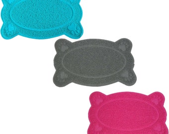 bone shaped dog food mat