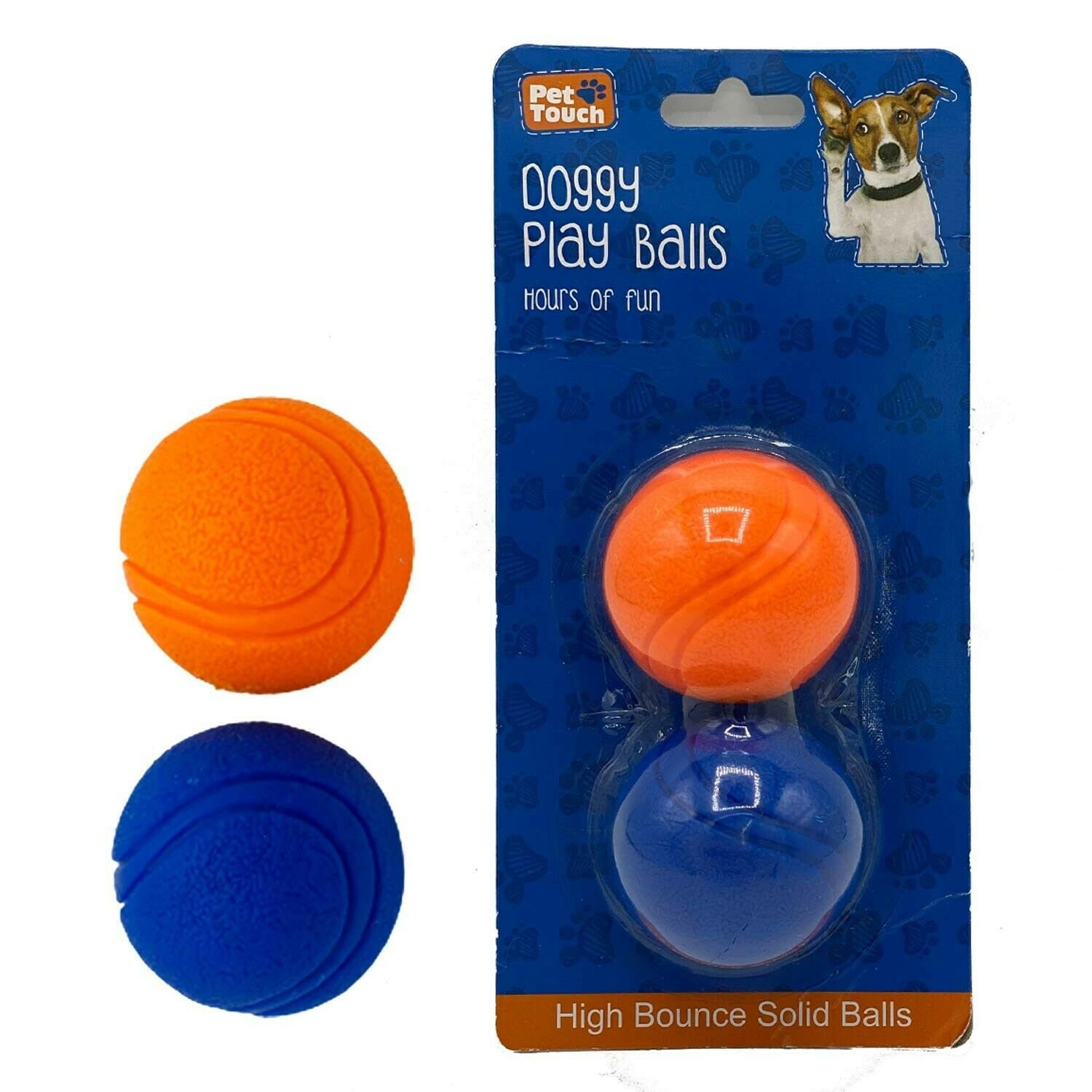 Pet Touch Solid Core Rubber Ball HIGH BOUNCING Dog Toys Indestructible