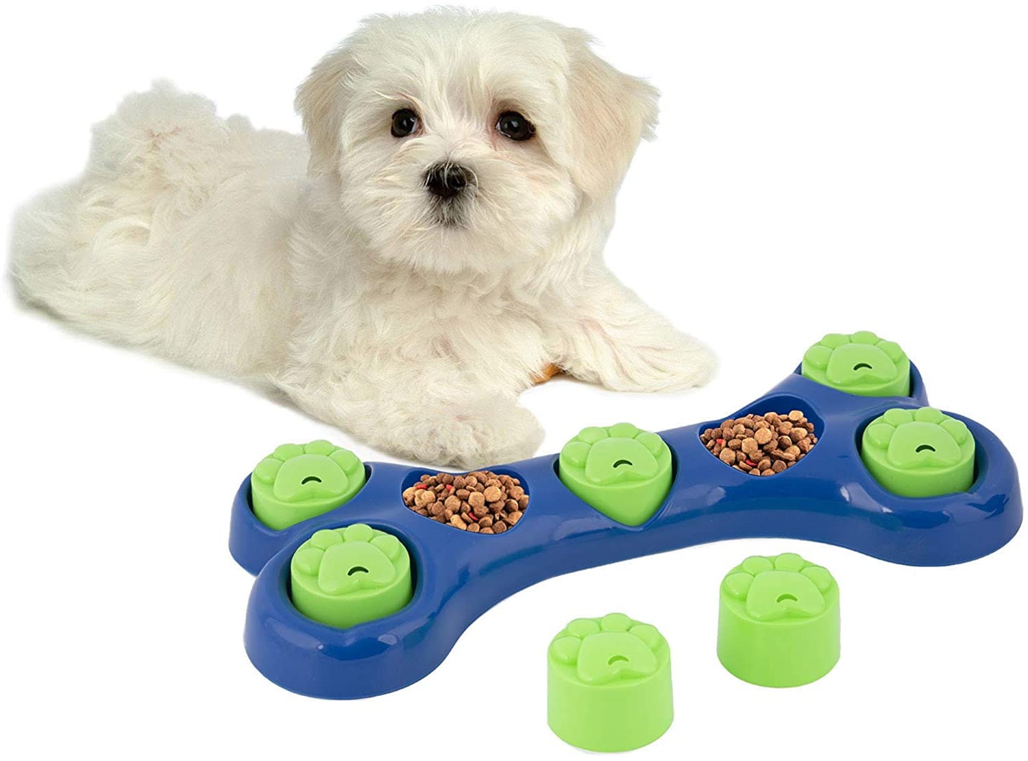 Petbobi Dog Puzzle Toys, Dog Treat Puzzle Slow Food Feeder Dispenserfor  Small Medium Large Dogs, Interactive Entertainment & Distraction for Dogs