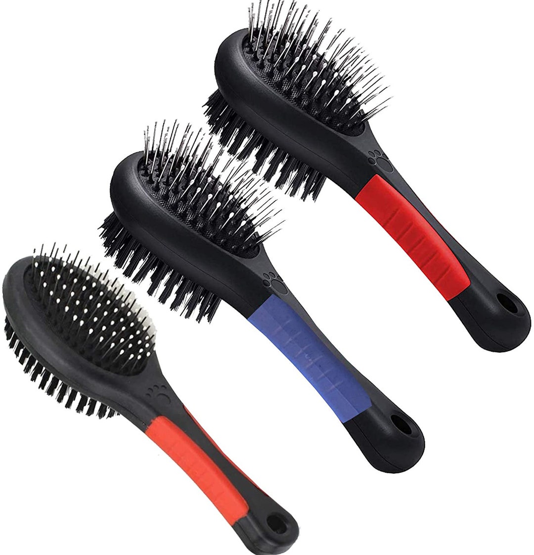 Double Sided Pet Grooming Brush Pet Slicker Brush Detangling Comb Cat