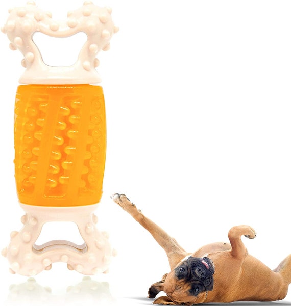 Pet Dogs Multifunctional Babble GIGGLE Dog Chew TOYS Dog Treat Toy  Dispenser Activity Interactive Dog Toys for Boredom Dog Bones 