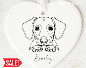Personalized Pet Christmas Ornament: Custom Dog/Cat Photo, Heart Ornament