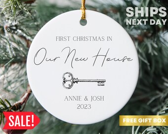 First Christmas New Home Ornament – Personalized Housewarming Gift