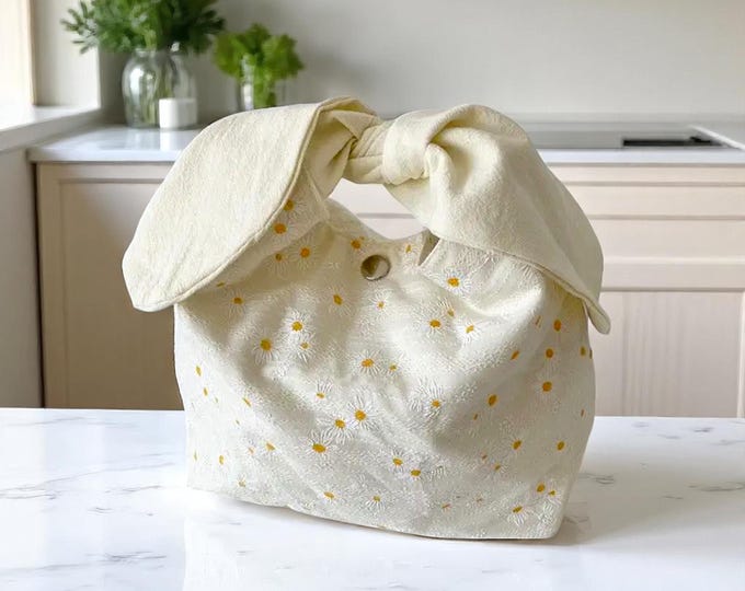 Rabbit Ears Lunch Bag: Floral Bento Box, Food Storage
