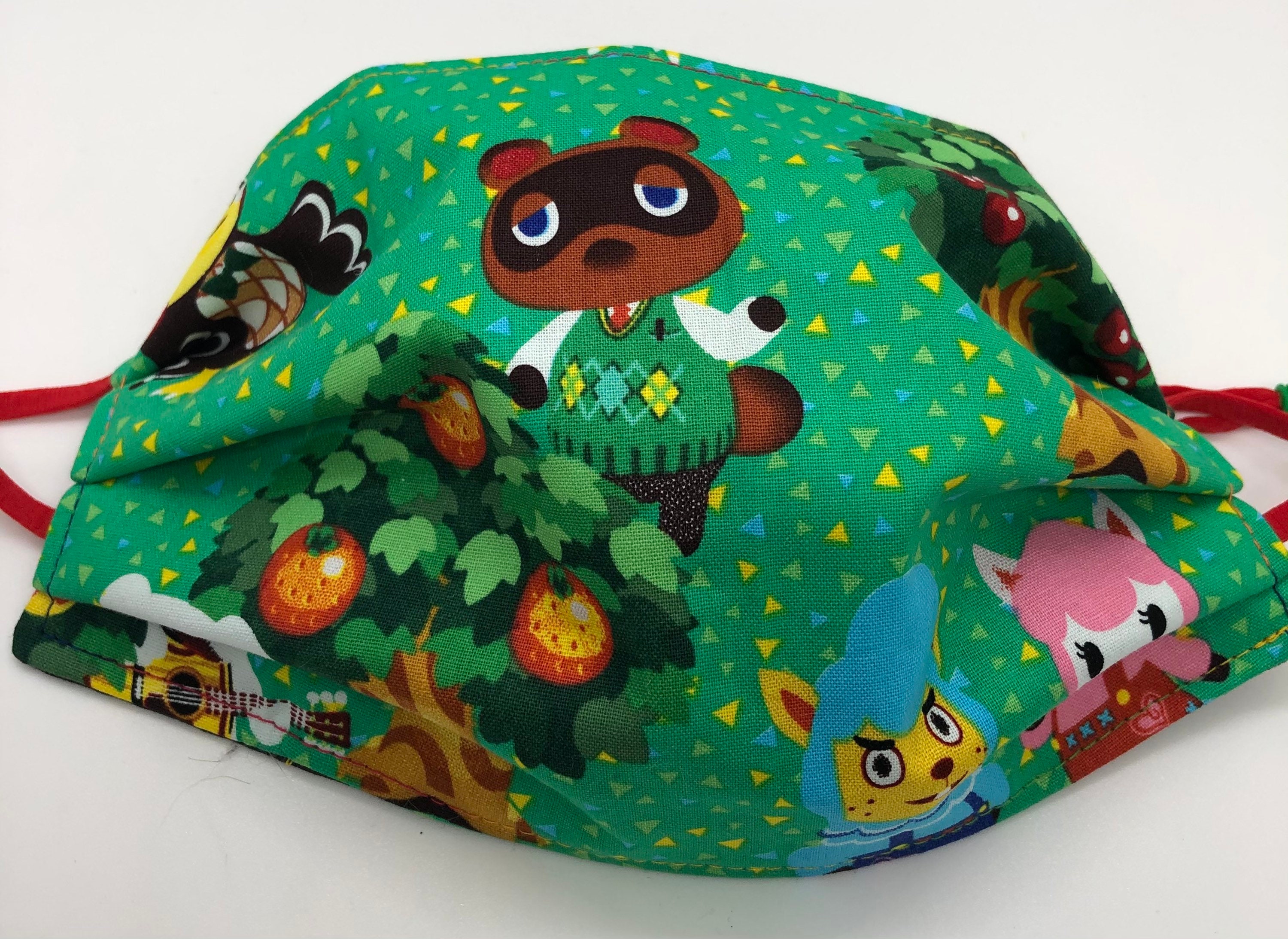 Mask Face Covering Animal Crossing ACNH Adult LG Fitted and Etsy