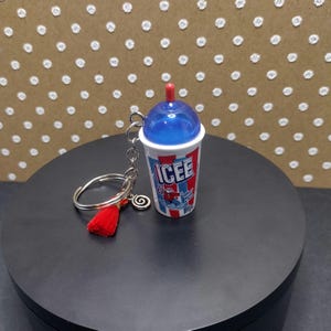Icee Slushie Keychain | Icee Cup Keychain | Airheads Cherry Earrings | Warhead Super Sour Drop Necklace | Hershey&#39;s Cookies & Cream Earrings