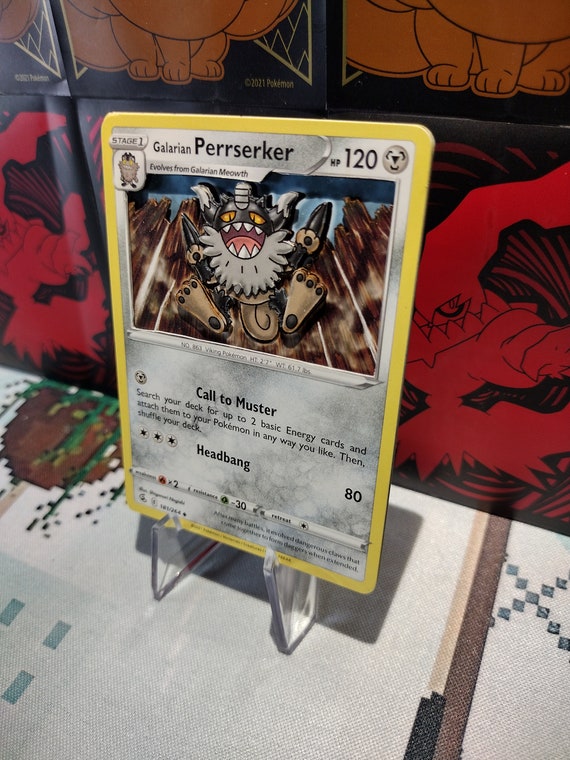 3D Pokemon Card- Perrserker - Etsy