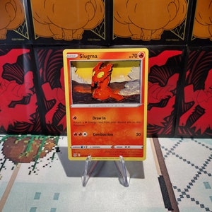 3D Pokemon Card- Slugma - Etsy