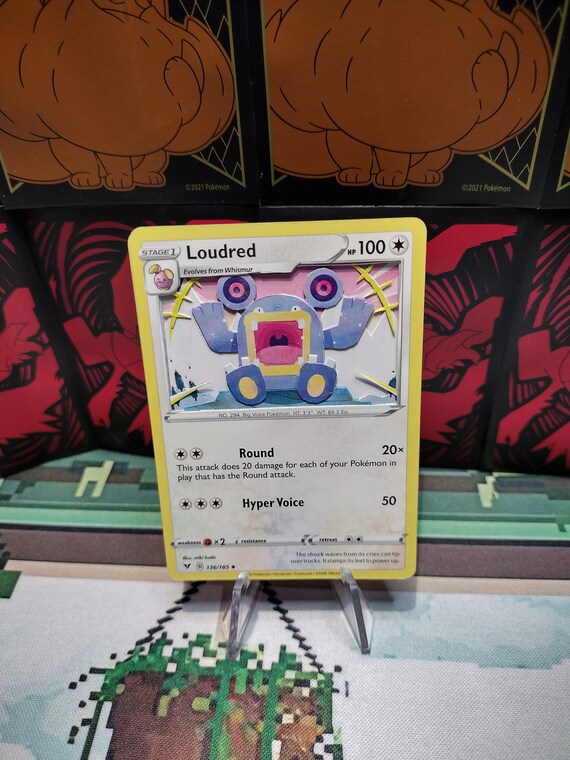3D Pokemon Card- Loudred - Etsy 3D Pokemon Card- Loudred - Etsy