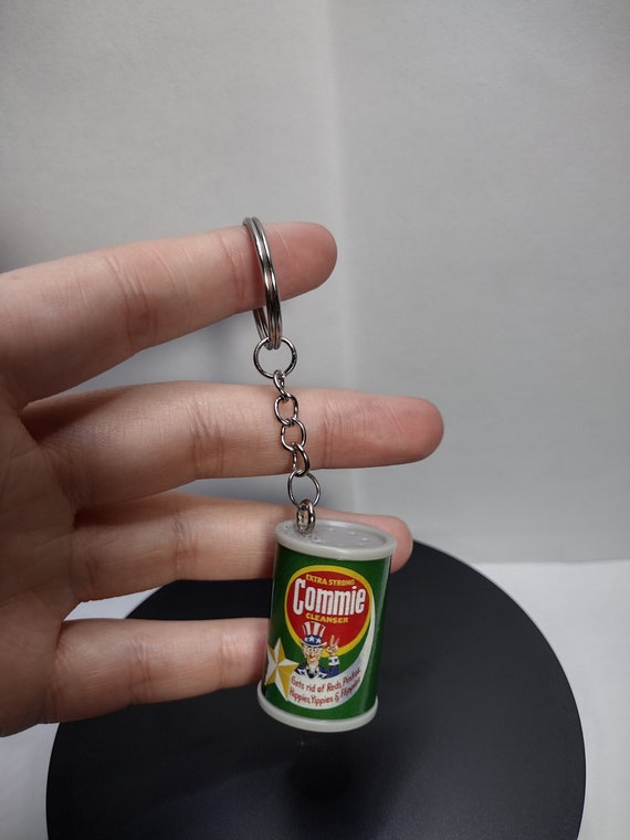 Wacky Packages Minis Keychain | Commie Cleanser Keychain | Whacky