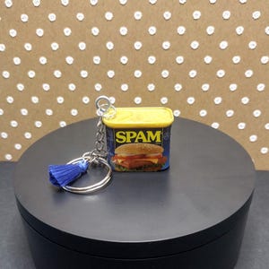 Spam Keychain | Spam Lite Keychain | Miniature Food Charm | Spam Can Keychain | Mini Food Keychain |