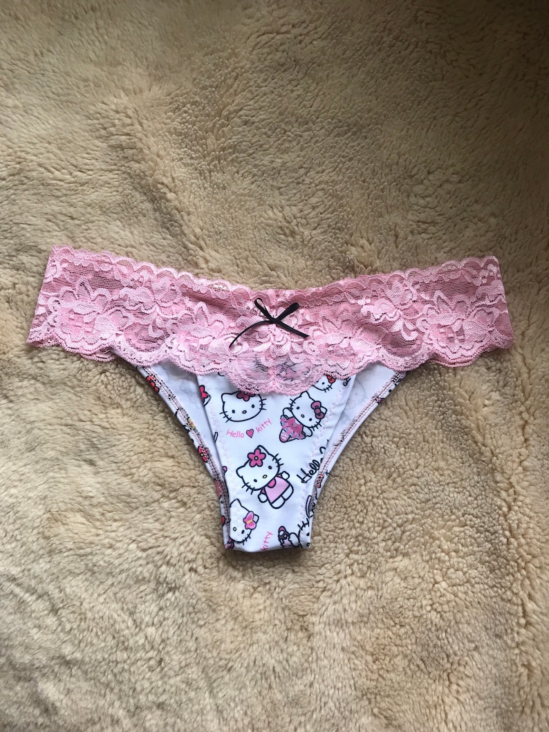 Sexy Underwear Made With Hello Kitty Fabric and Lace. Etsy