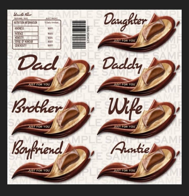 Novelty Chocolate Bars Galaxy Themed Printable Wrapper and Etsy UK