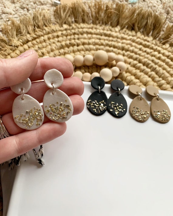 Handmade clay earrings in shades of brown – Arterra Jewels | Online Jewelry  Store | Handmade Jewelry