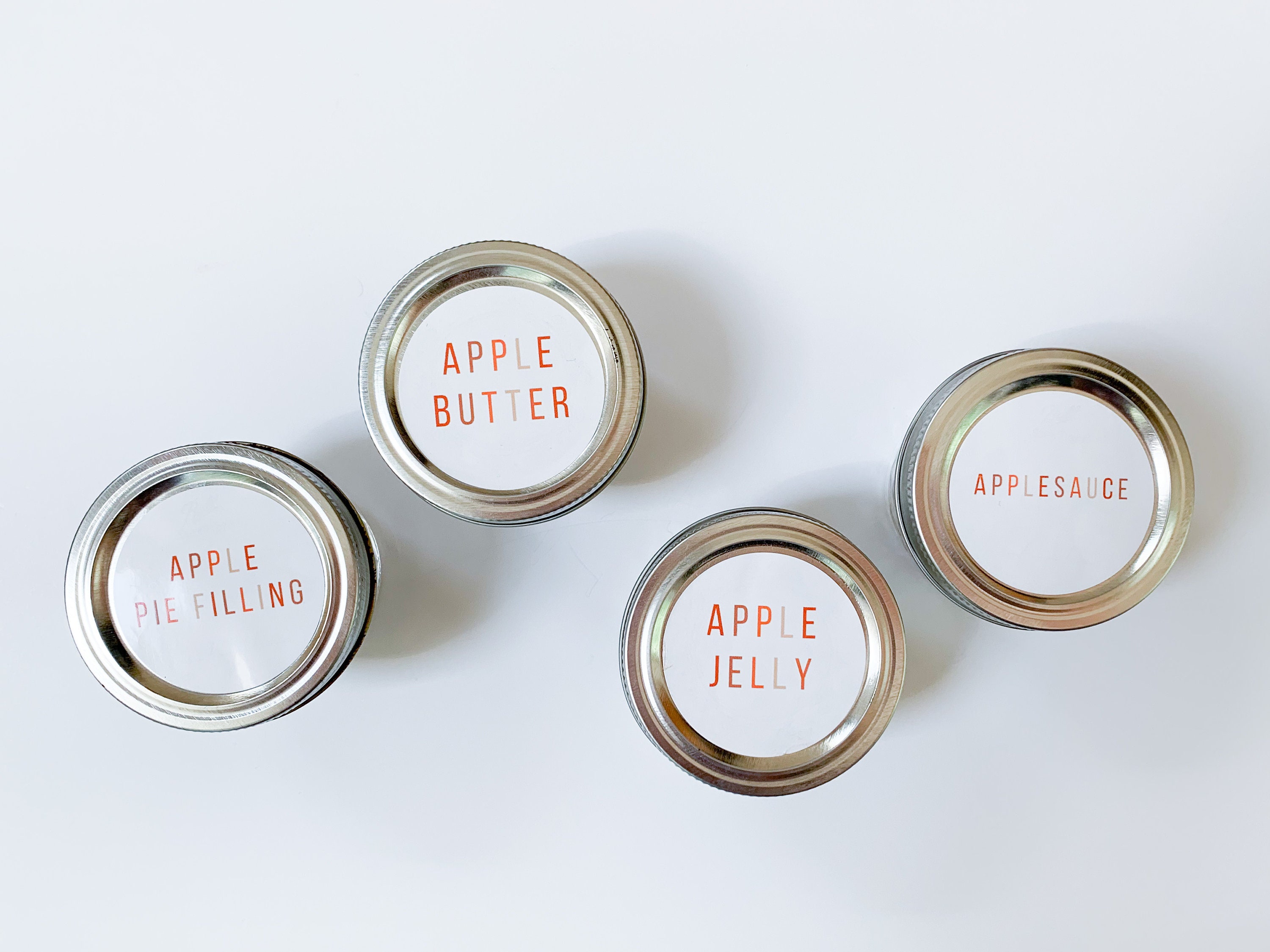 2 apple jelly label printable instant download apple etsy