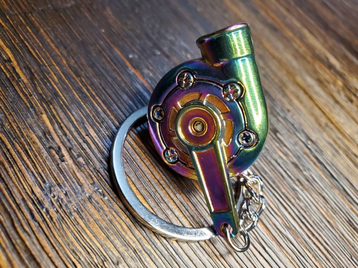 Burnt Turbocharger Keychain Etsy