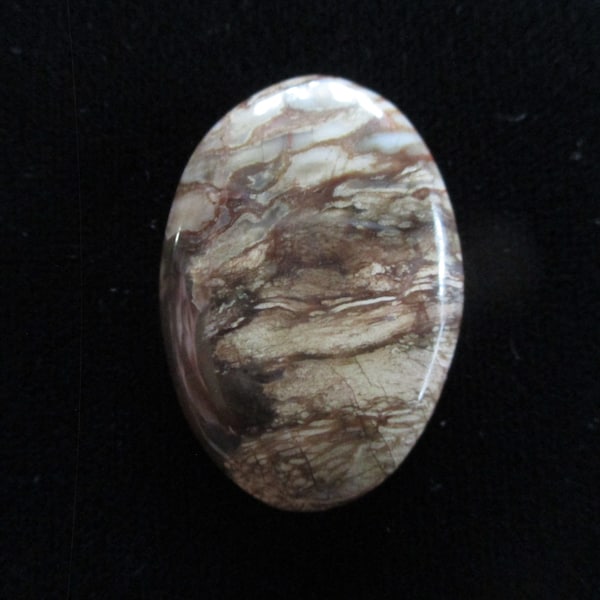 Picture Jasper -31mm x 21.8mm Oval Cab- Beautiful Oregon Jasper