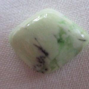 Citron Chrysoprase -Freeform Diamond- Hand Cut & Polished Natural Stone
