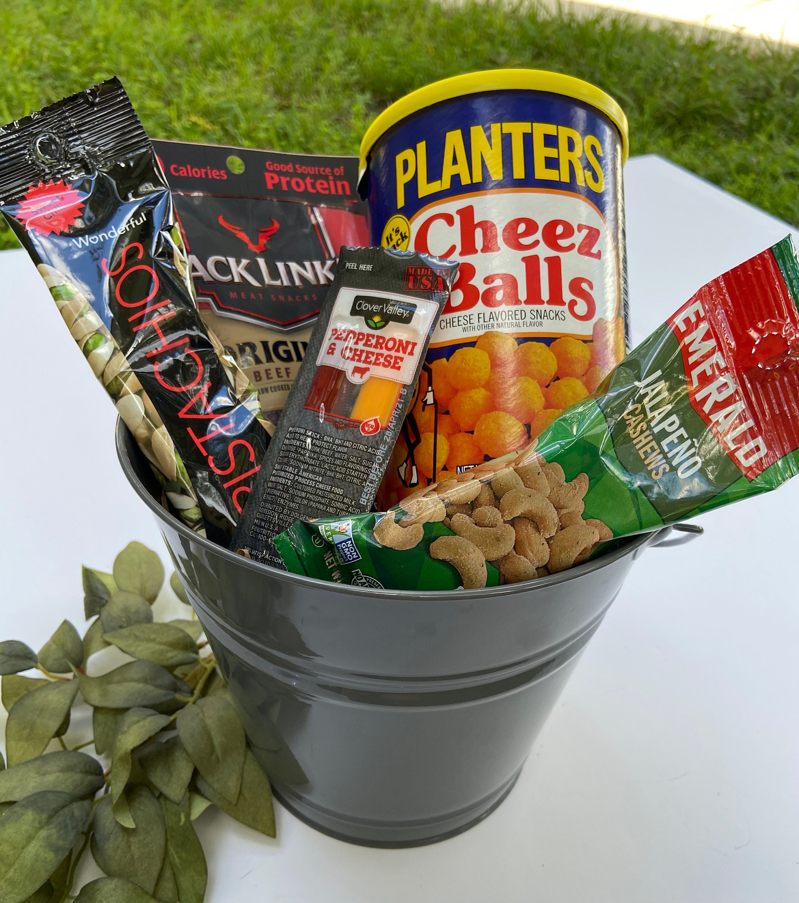 Snack Gift Bucket Gift for Him Snack Lover Gift Etsy