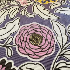 wide width North Europe Style Purple Floral Cosmo wide cotton fabric made in Japan