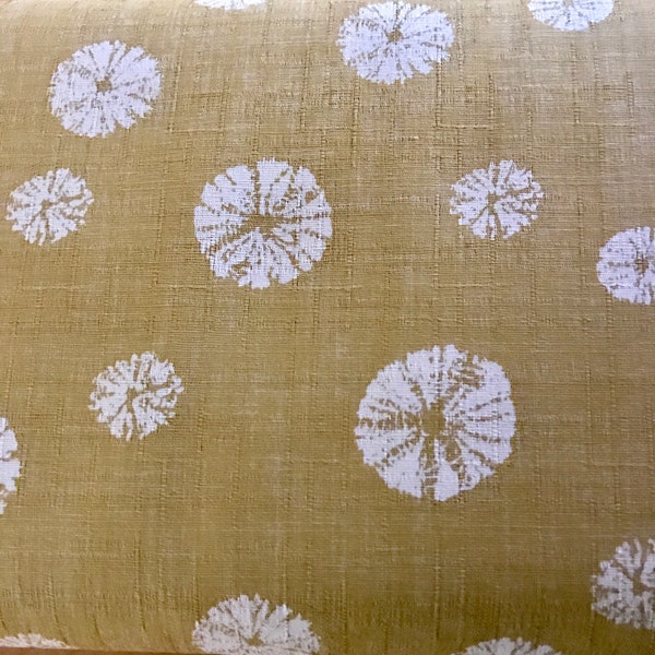 Morikiku sanddollar gold dobby cotton fabric made in Japan