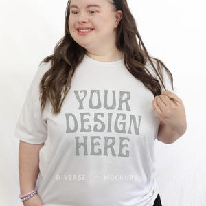 White Comfort Colors C1717 Mockup | Diverse Mockup | Oversized Tshirt Mockup | White Shirt | Real Models