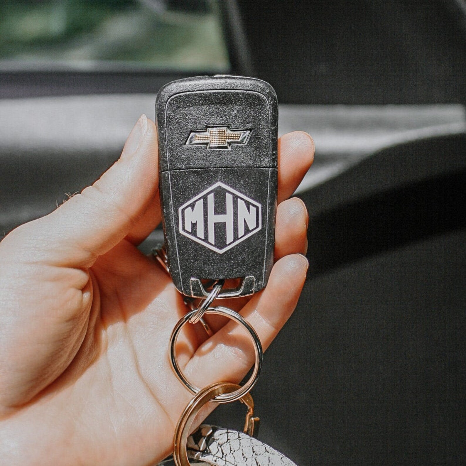 Monogram personnalisé Car Key Decal / Key Fob Vinyl Decal / Etsy