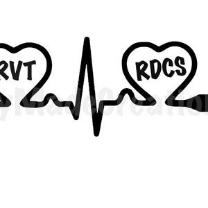 RVT and RDCS Registry Decal with 2 hearts.