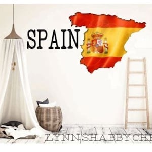 Digital download sublimation for Spain map