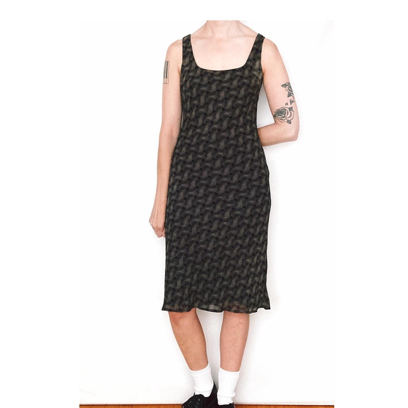Bias Cut Dress- Blue