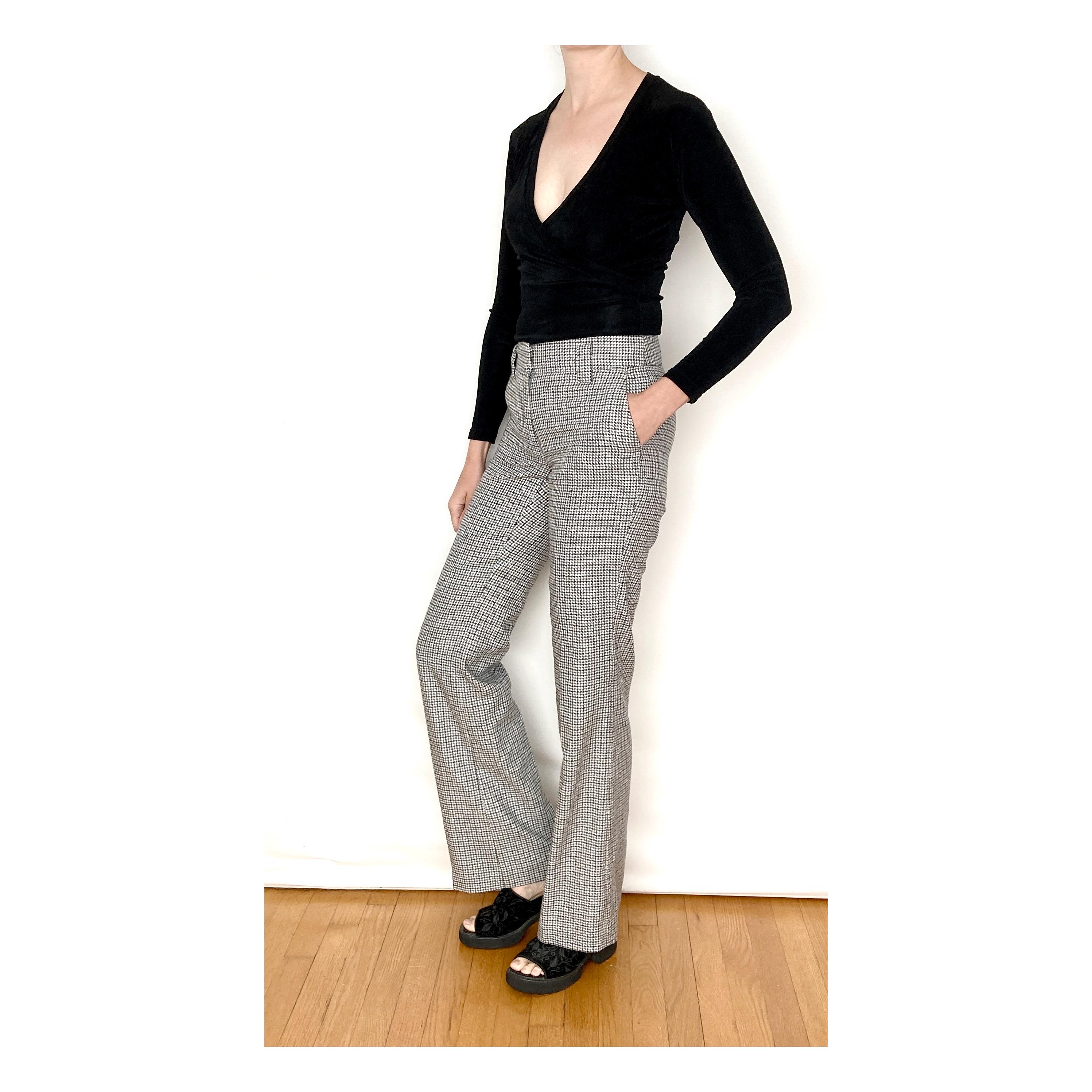 Vintage WOOL Blend Houndstooth Pants / Size XS / Size 2 Vintage WOOL Blend Houndstooth Pants / Size XS / Size 2