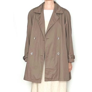 Vintage TAUPE Trench Coat / Size M - XL