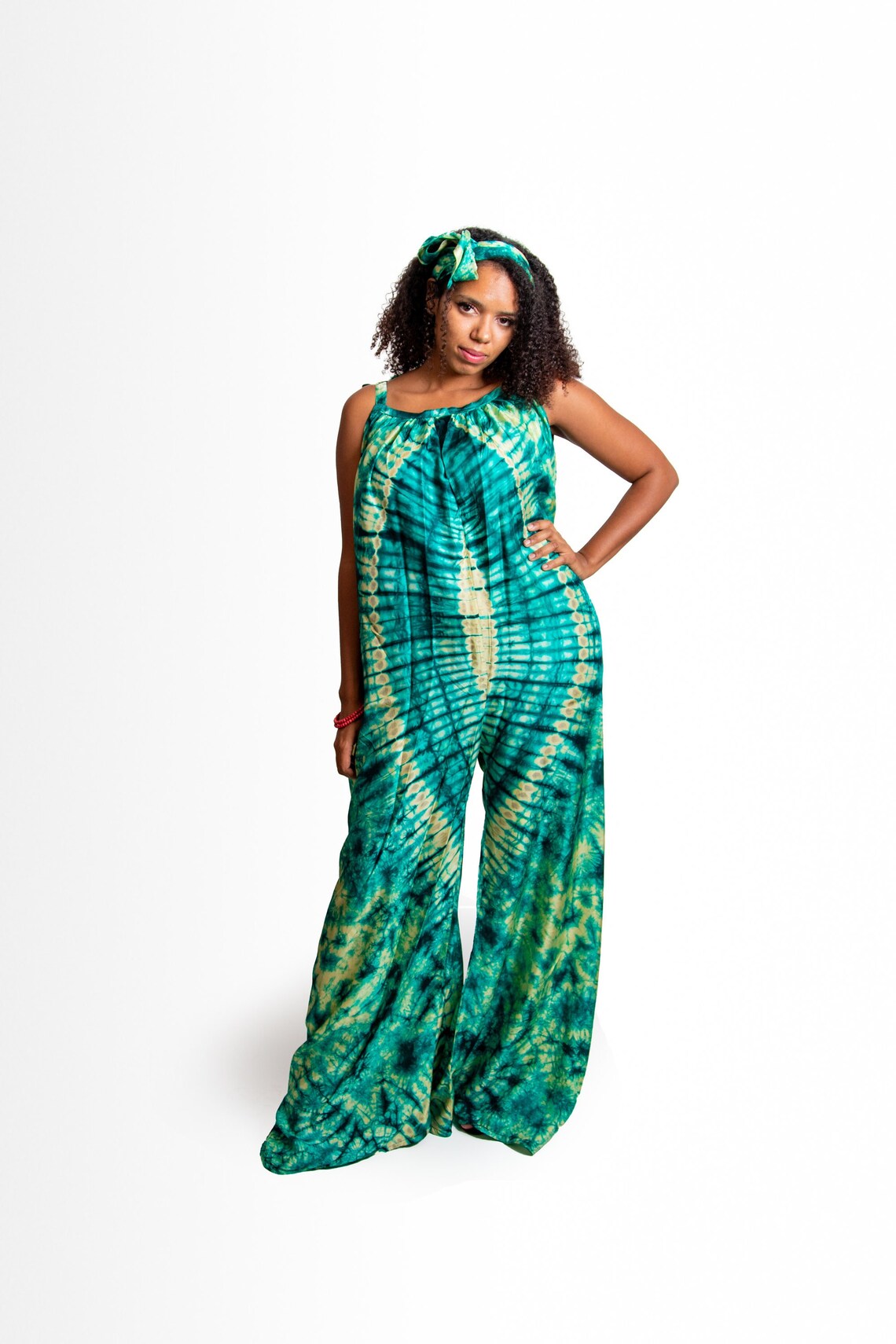 The Adire crepe jumpsuit main image 1