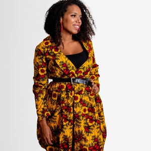 Vestido estampado africano/ Vestido Ankara/ Ropa africana para mujer/ Regalos para ella/ Vestido Ankara /Moda Ankara/ Vestido de moda africana / Ankara