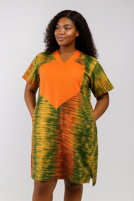 short ankara kaftan dresses Ankara short gown style