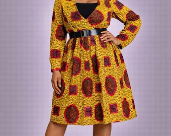 African print Dress|Ankara Dress| African Clothing for Women| Gifts for her| Ankara Dress| Ankara Fashion| African fashion Dress | Ankara